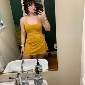 COPY - HALARA golden rod in my feels dress